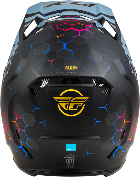 FLY RACING FORMULA CC TEKTONIC HELMET MATTE BLACK/SLATE/BLUE SM
