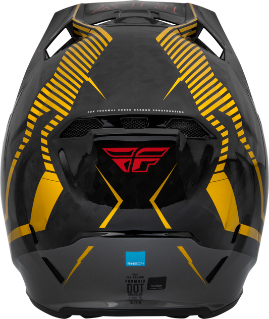 FLY RACING FORMULA CARBON TRACER HELMET GOLD/BLACK XS