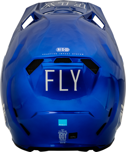 FLY RACING FORMULA CC CENTRUM HELMET METALLIC BLUE/LIGHT GREY XS