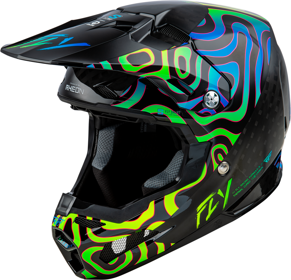 FORMULA S CARBON ZEN HLMT BLACK CARBON/BLUE/YELLOW