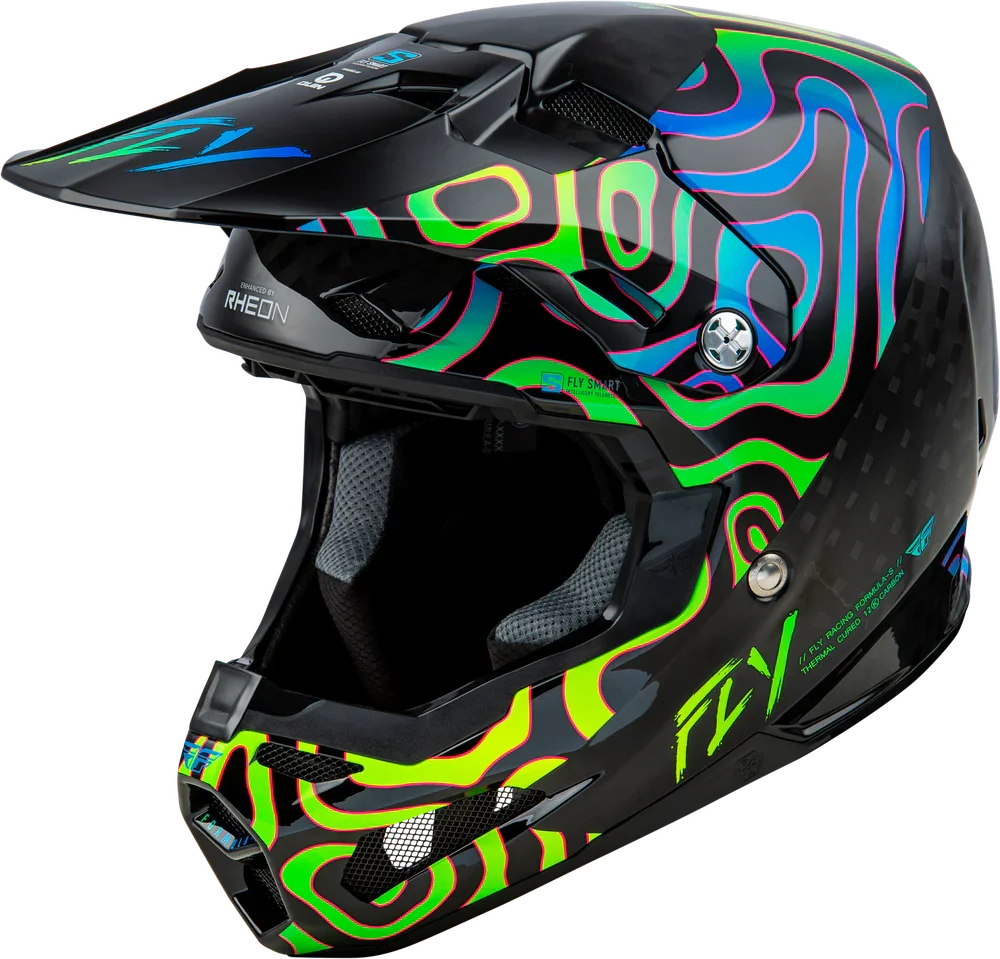 FORMULA S CARBON ZEN HLMT BLACK CARBON/BLUE/YELLOW