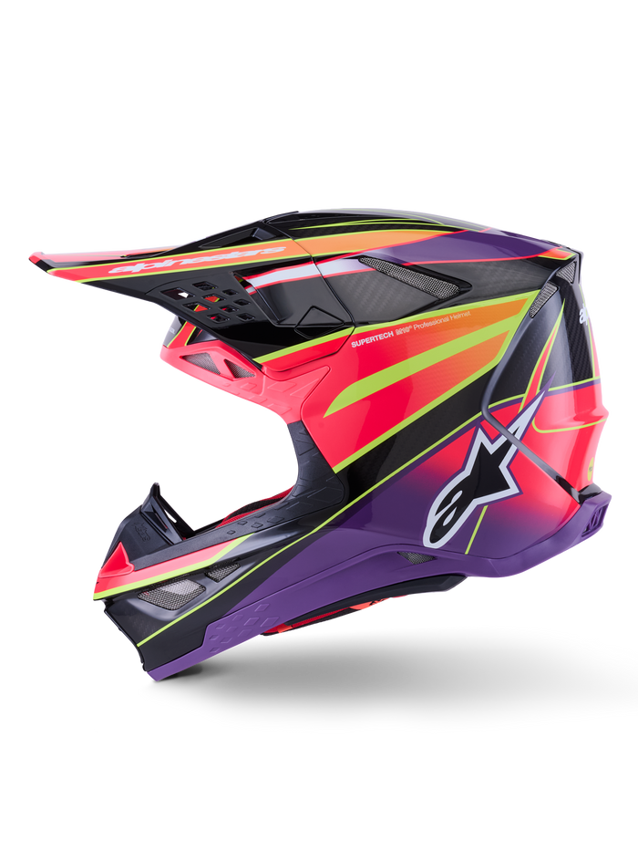 Supertech S-M10 Era Helmet Pnk/Violet/Ylw Fluo Glossy 2x