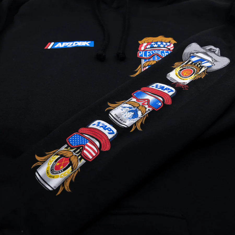 MULLET MADNESS HOODIE BLACK
