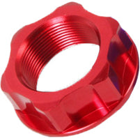 Steering Stem Nut & Bolt Red M22x30-P1.0 H12