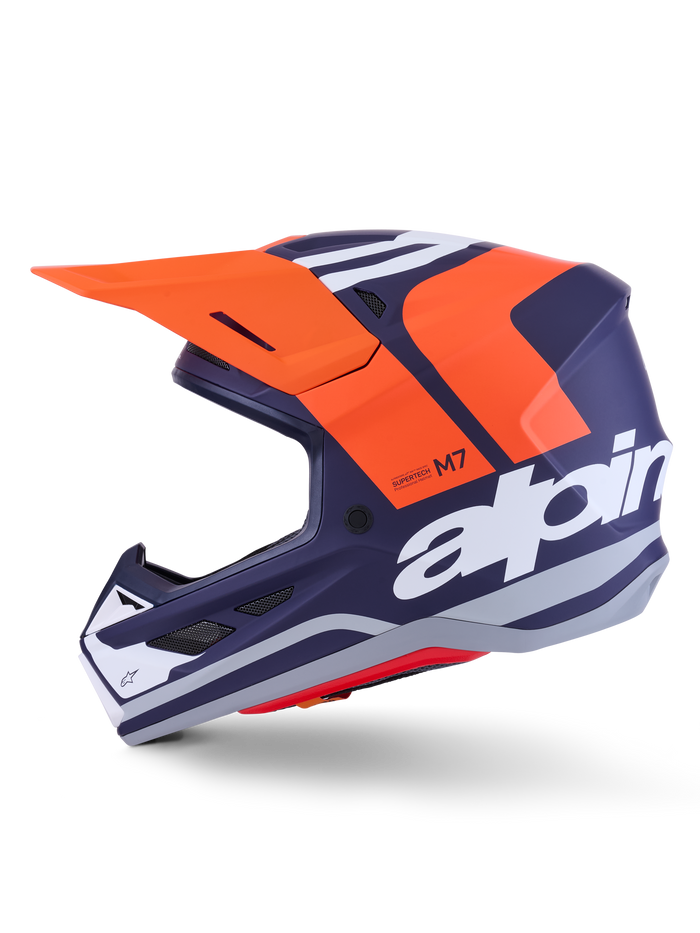 Sm7 Core Helmet Orng/Blue Matt Xl