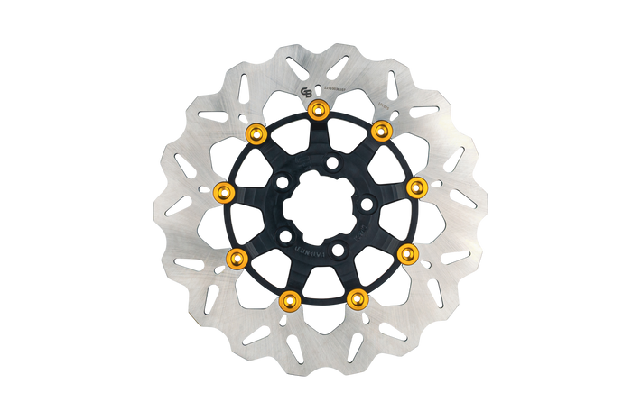 Rotor 11.8" Floating Wave Rr Black/Gold Buttons