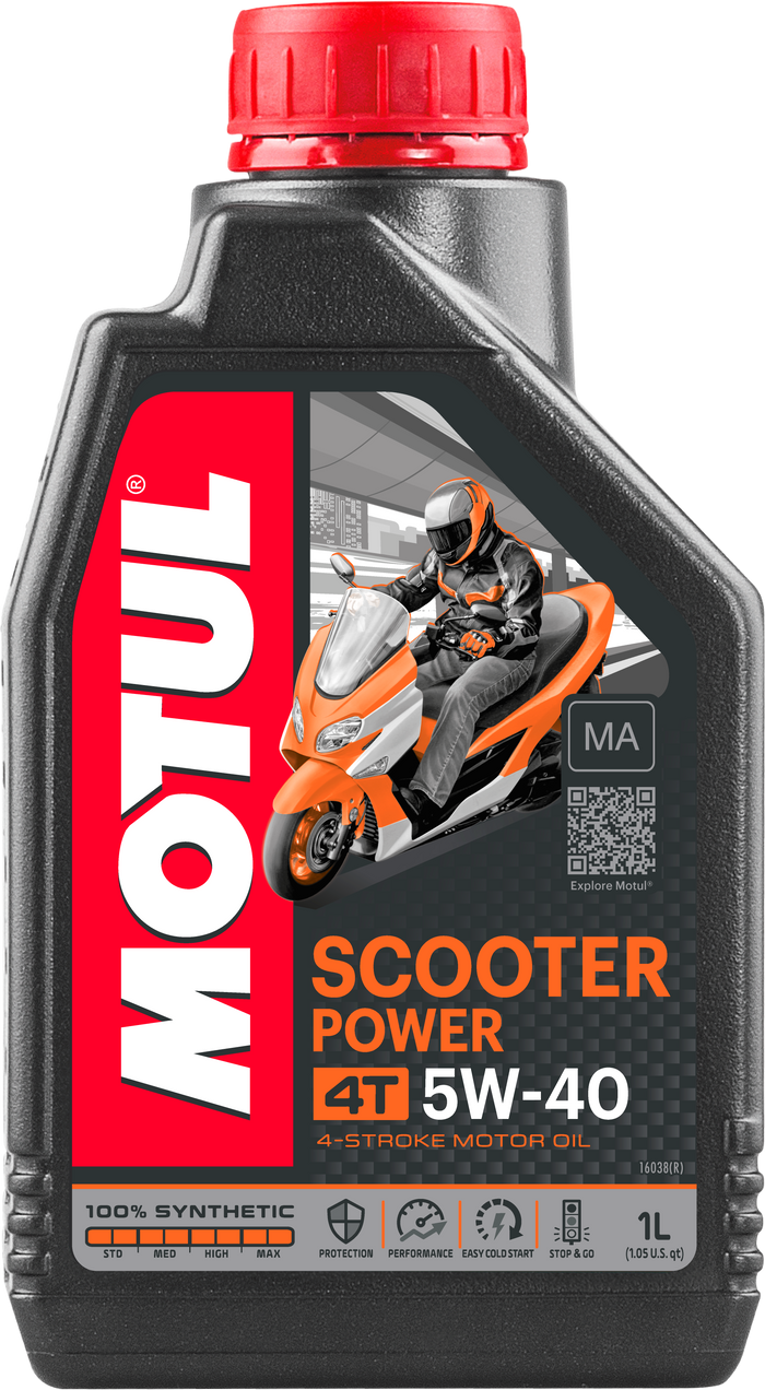 Scooter Synthetic Oil 4t 5w40 1l 12/Case