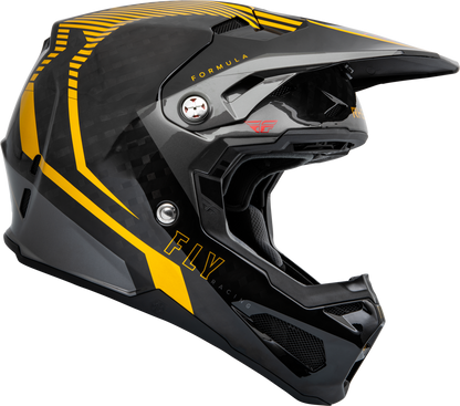 FLY RACING YOUTH FORMULA CARBON TRACER HELMET GOLD/BLACK YL
