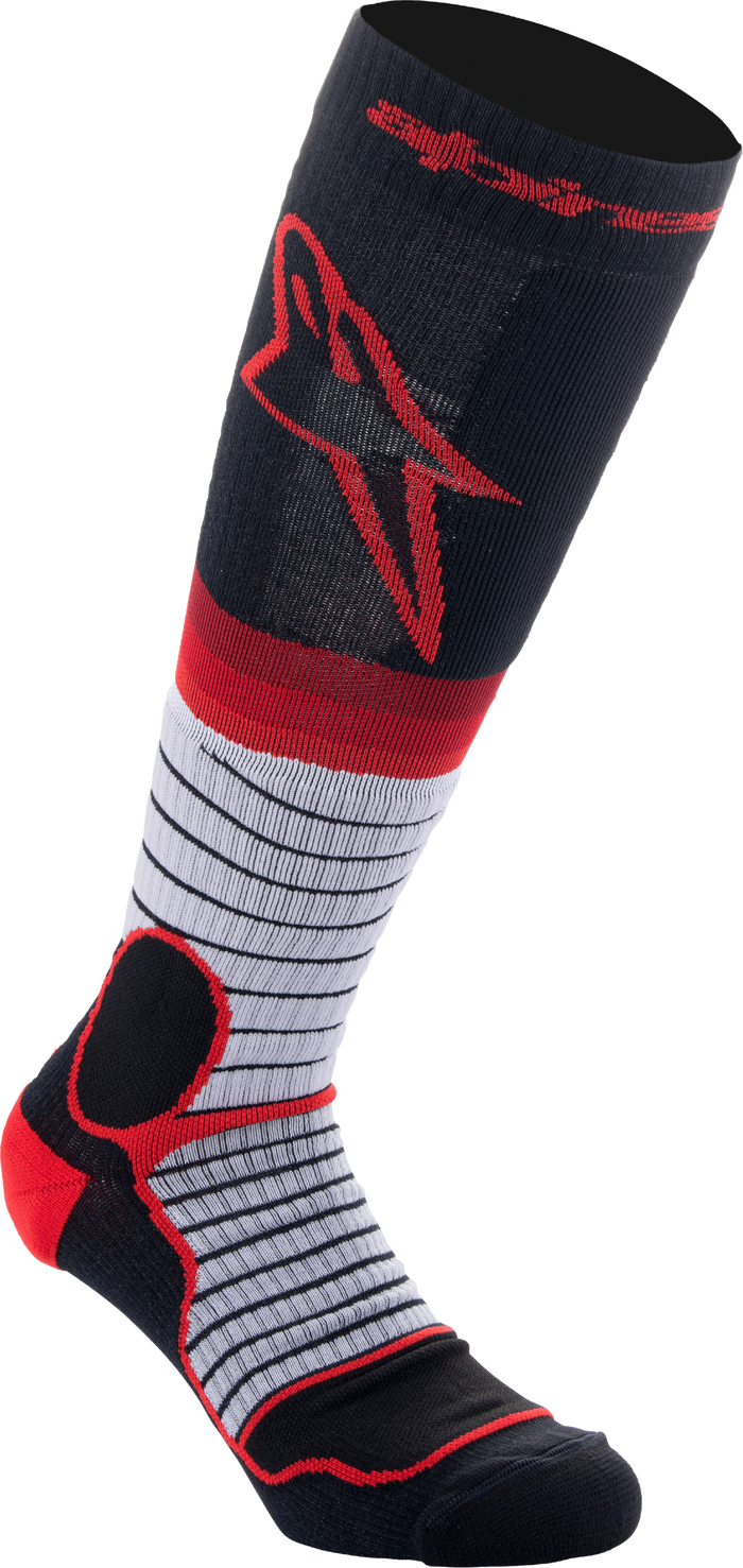 Mx Pro Socks Black/Grey/Red Sm
