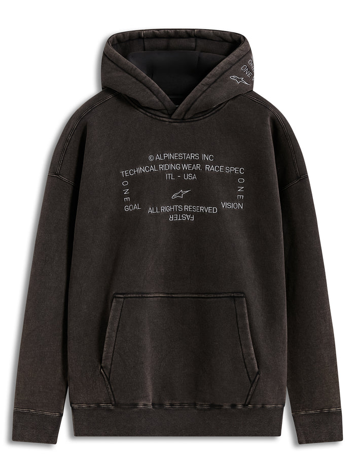 Infinite Washed Ovrsizd Hoodie Washed Black 2x