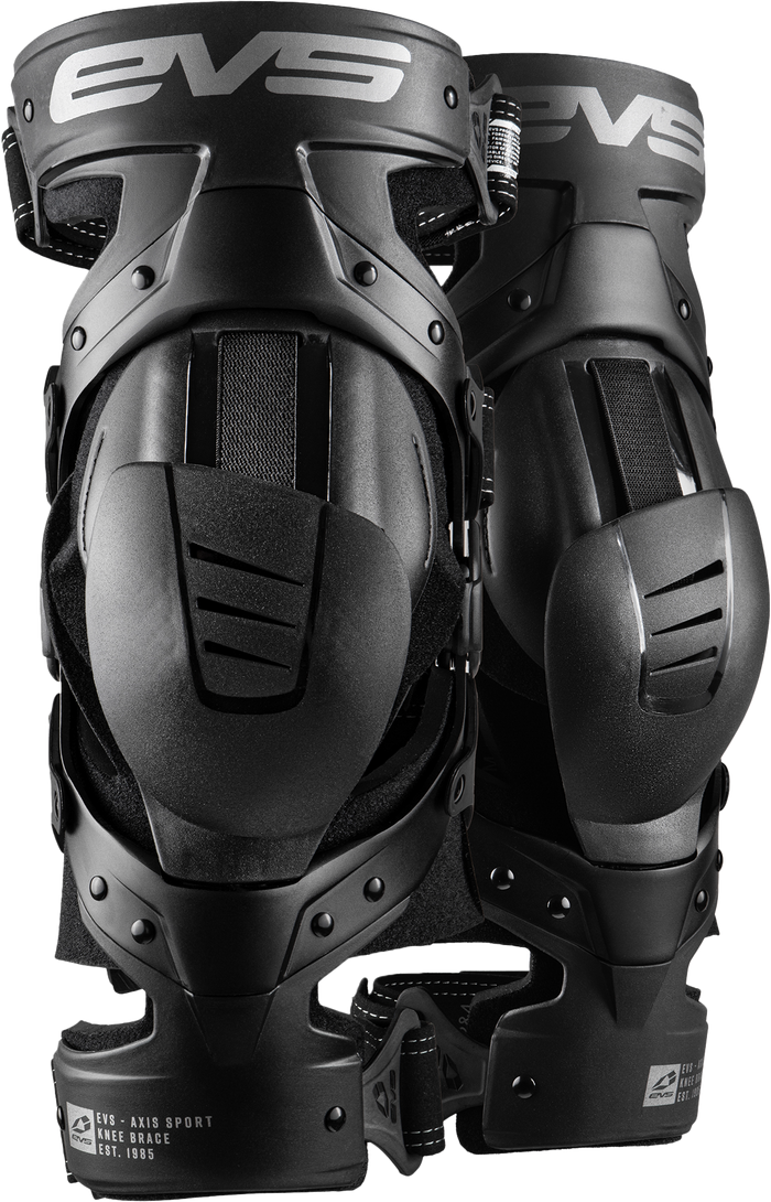 Axis Sport Knee Brace Pair Black/Black/Grey Sm
