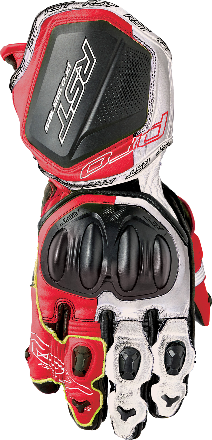 Pro Series Gp D3o Gloves White/Red Leather Sm