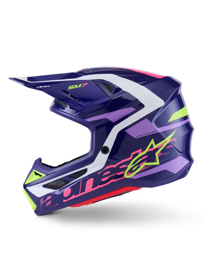 Sm7 Deed Helmet Purp/Pnk Glossy Md