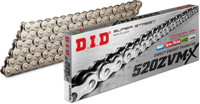 Super Street 520zvmxs-130l X-Ring Chain Nickel