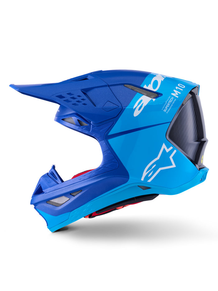 Supertech S-M10 Flood Helmet Met Blu/Md Blu/Blk Crb M&G Sm