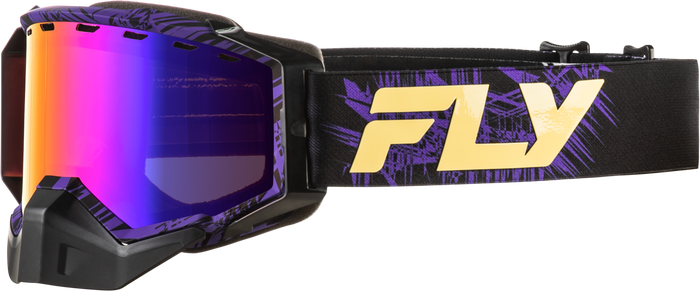 Zone Snow Goggle Pur/Tan W/Pur Mir/Amber Lens