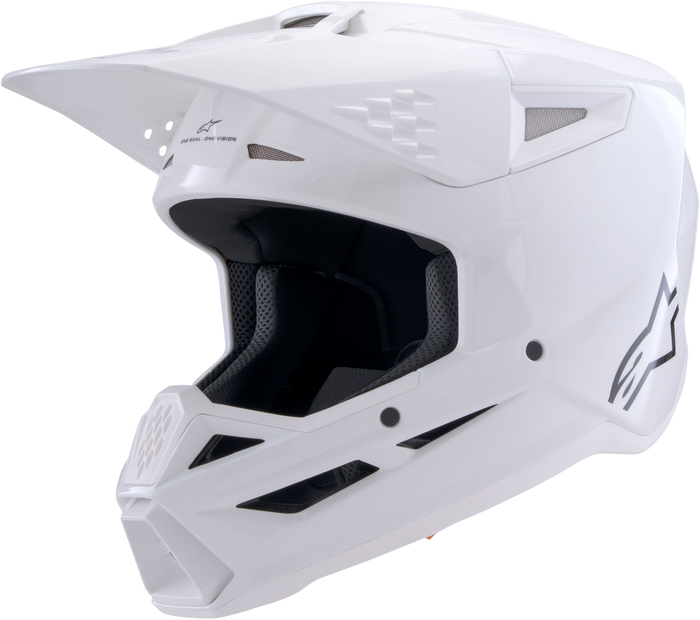 Sm3 Solid Helmet White Glossy Sm