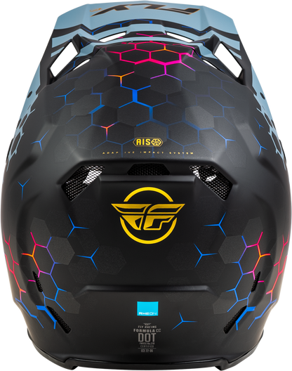 FLY RACING FORMULA CC TEKTONIC HELMET MATTE BLACK/SLATE/BLUE SM