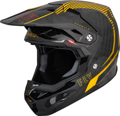 FLY RACING FORMULA CARBON TRACER HELMET GOLD/BLACK XS