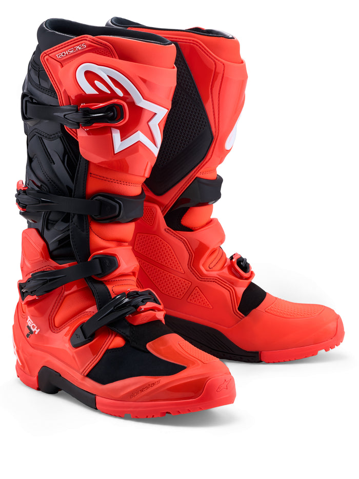 Tech 7 Enduro Boots Red Fluo/Blk 12