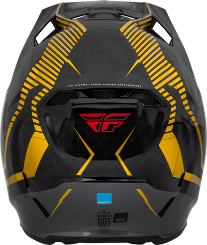 FLY RACING YOUTH FORMULA CARBON TRACER HELMET GOLD/BLACK YL