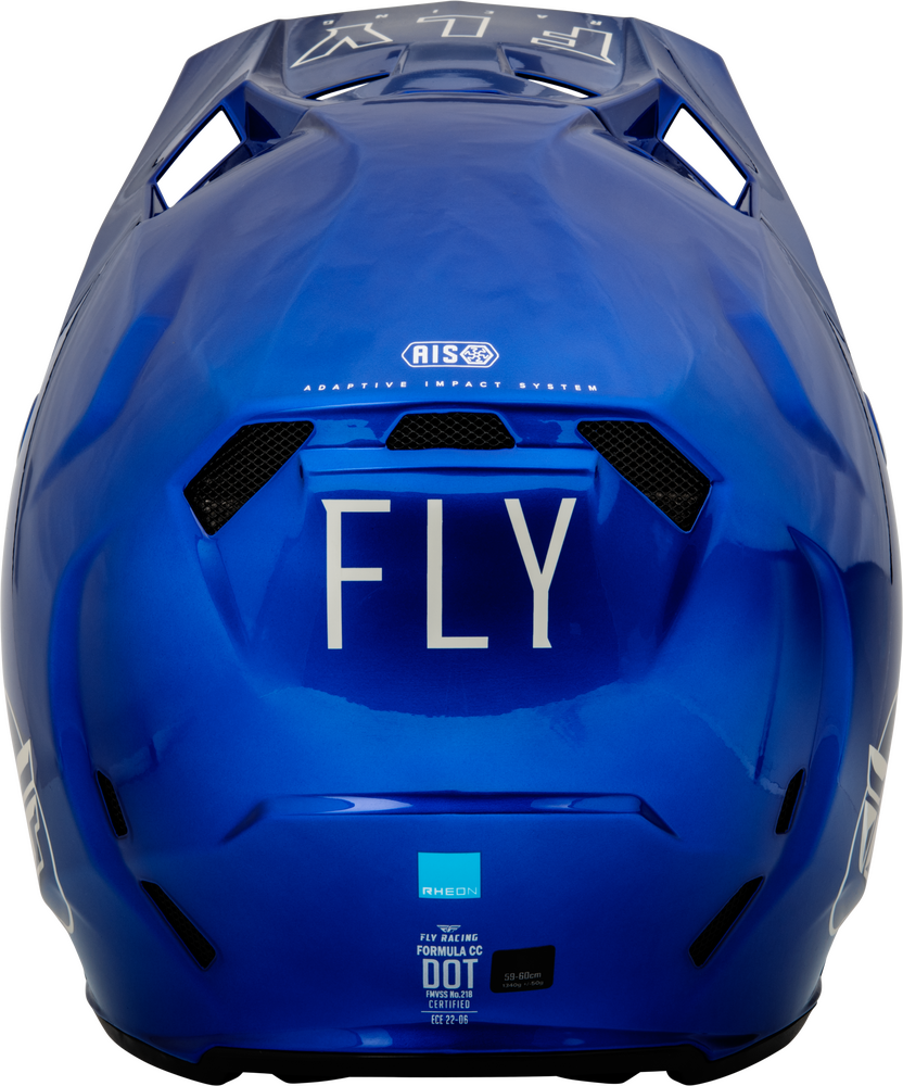 FLY RACING FORMULA CC CENTRUM HELMET METALLIC BLUE/LIGHT GREY XS