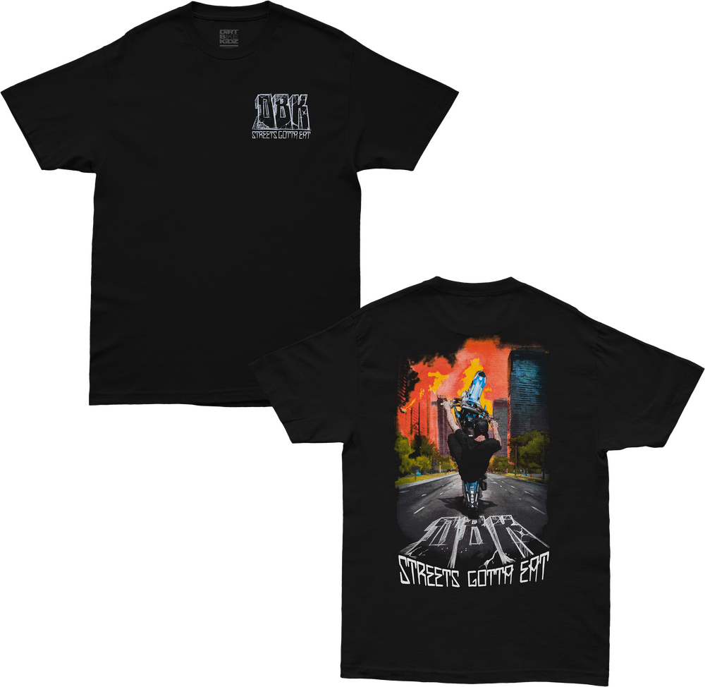 DBK STREETS GOTTA EAT TEE BLACK