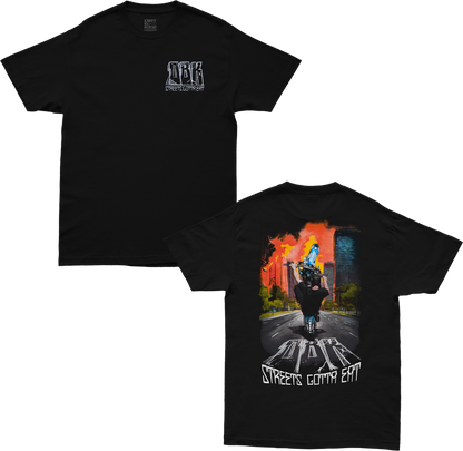 DBK STREETS GOTTA EAT TEE BLACK