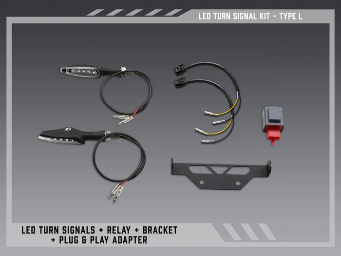 Fe V2 Stnd Led Turn Sig Kit Type L Kaw