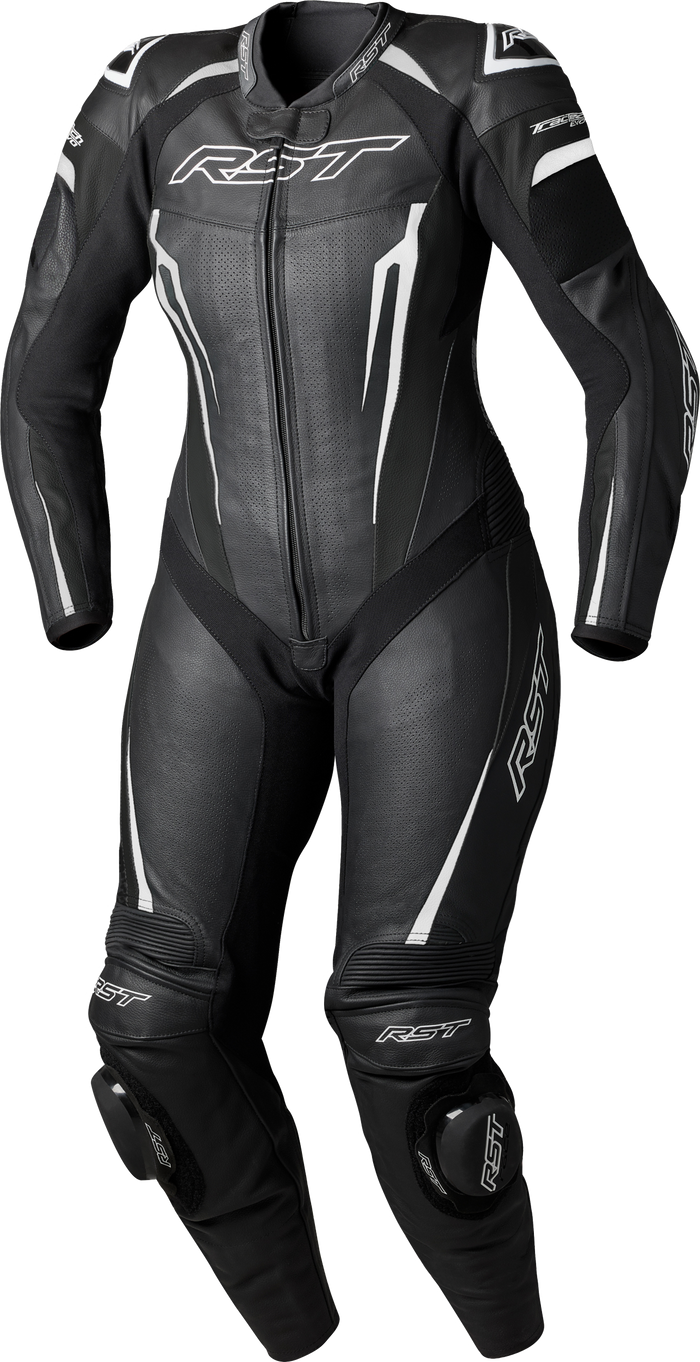 Womens Tractech Evo D3o Suit Black/White Leather 3xl