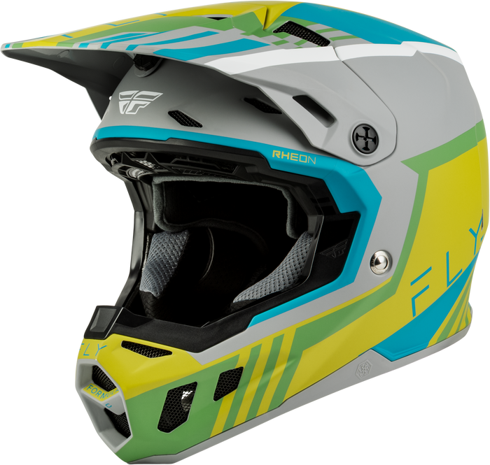 Formula Cc Strike Helmet Matte Grey/Green/Teal Sm