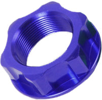 Steering Stem Nut & Bolt Blue M22x30-P1.0 H12