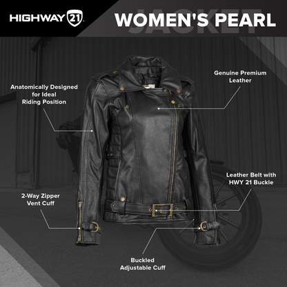 Closeout Item HIGHWAY 21 WOMEN'S PEARL JACKET BLACK