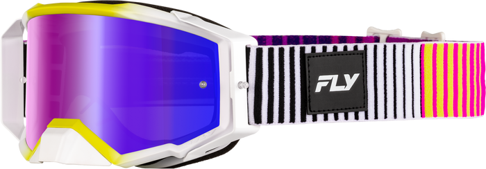 Zone Elite Goggle Pnk/Yel/Pur W/ Iridescent Red Mir/Smk Lens