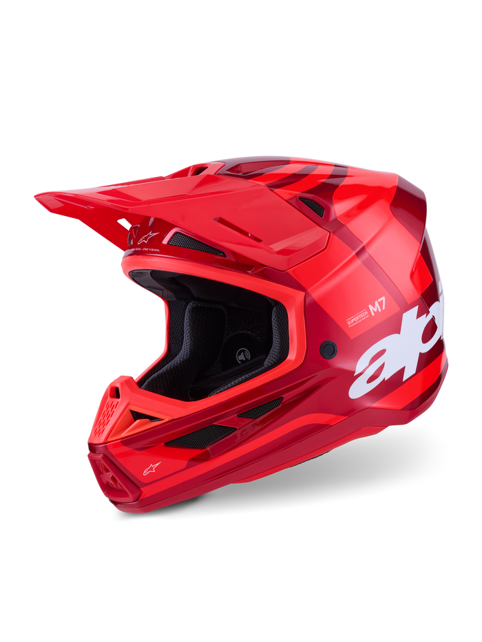 Sm7 Core Helmet Red Glossy Lg