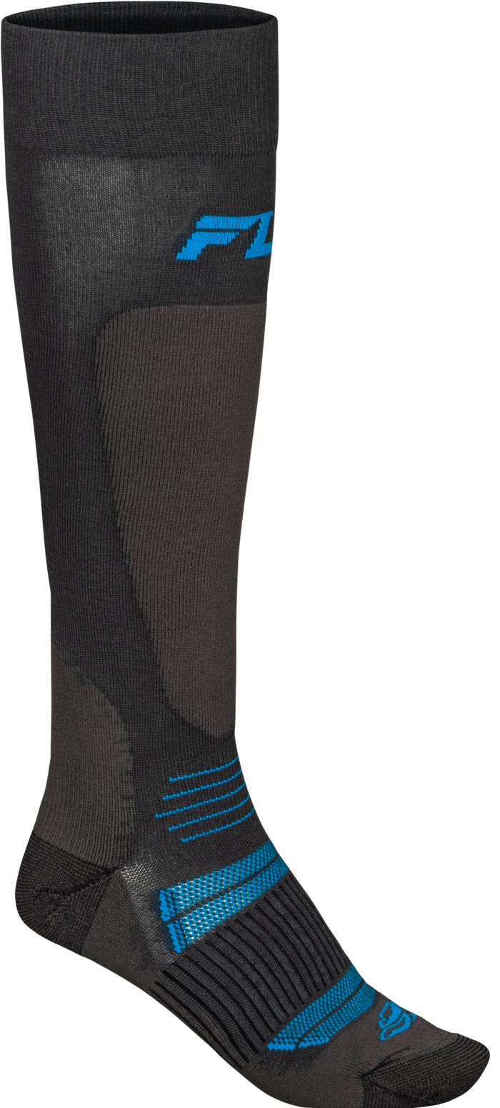 Snow Midweight Wool Sock Grey/Blue Lg/Xl