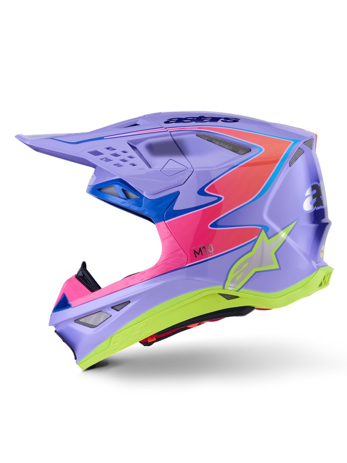 S-M10 Jett Lawrence R01 Helmet Purp/Pnk Fluo/Ylw Fluo Gls 2x