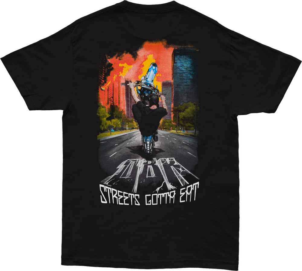 DBK STREETS GOTTA EAT TEE BLACK