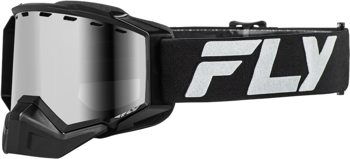 Zone Elite Snw Goggle Blk/Slvr W/ Sil Mirr/Polarized Smk Lens