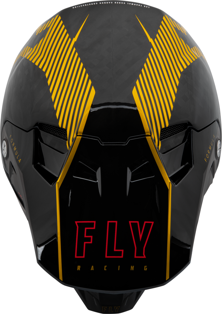 FLY RACING YOUTH FORMULA CARBON TRACER HELMET GOLD/BLACK YL