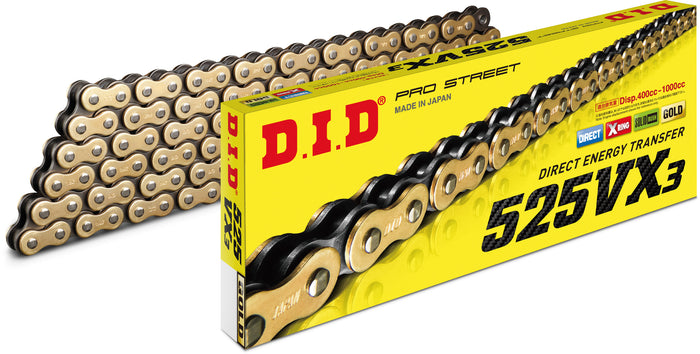 Chain 525vx3 140l Gold/Black